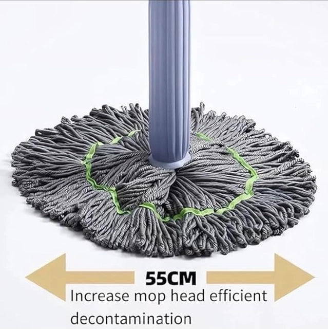 2 in 1 Dehydrated Floor Cleaning Mop | Self-Wringing Floor | 360 Rotatable Adjustable Cleaning Mops