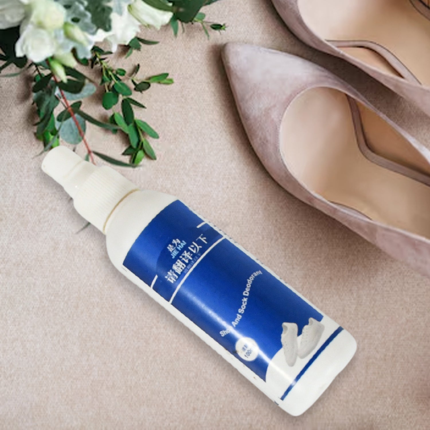 17686 Deodorant Spray For Shoes  Socks Shoe Deodorizer Spray Shoe Odor Eliminator Spray Sneaker  Shoe Deodorant Freshness For Work Shoes Safety Shoes Sports Shoes  More (100 Ml)